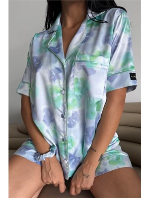 Coccolarsi Colori Del Mondo Saten Kısa Pijama Takımı CDM2409