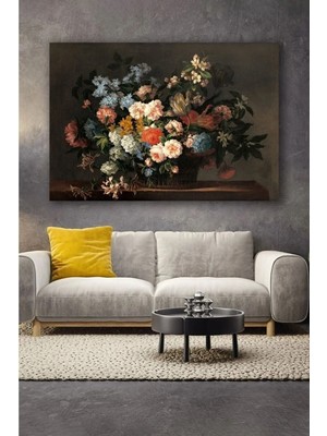 Şehzat Modern Çiçekler Dekoratif Kanvas Tablo
