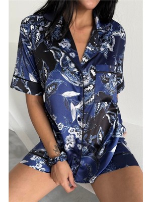 Coccolarsi Colori Del Mondo Saten Kısa Pijama Takımı CDM2142