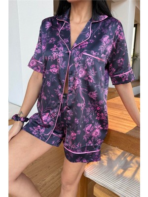 Coccolarsi Colori Del Mondo Saten Kısa Pijama Takımı CDM1508