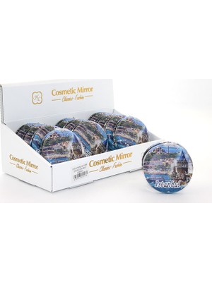 Taşlı Istanbul Tasarımı El Aynası Kalın Model 14  Veralya Tech