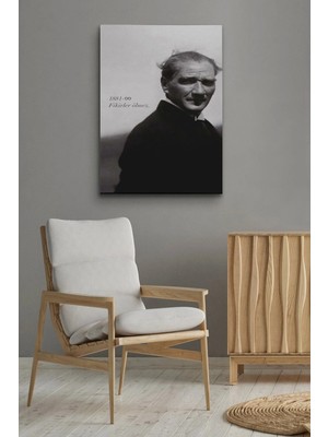 Şehzat Atatürk Kanvas Tablo Dekoratif Atatürk Portre Tablo 269