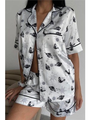 Coccolarsi Colori Del Mondo Saten Kısa Pijama Takımı CDM2139