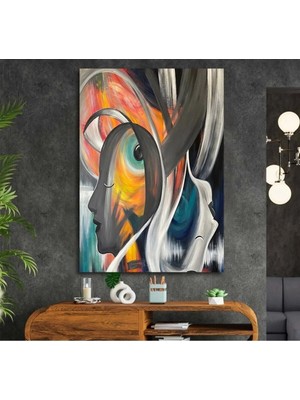 Şehzat Sanatsal Insan ve Ölüm Dekoratif Kanvas Duvar Tablo