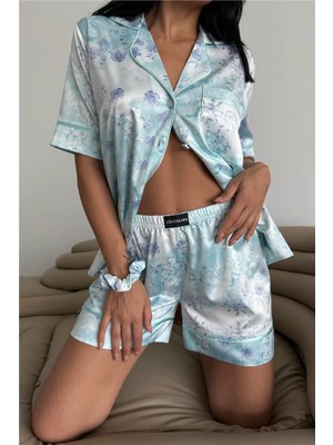 Coccolarsi Colori Del Mondo Saten Kısa Pijama Takımı CDM2131