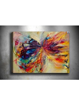 Şehzat Kelebek Soyut Kanvas Tablo SB-84184