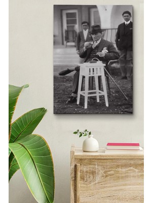 Şehzat Atatürk Kanvas Tablo Dekoratif Atatürk Portre Tablo 254