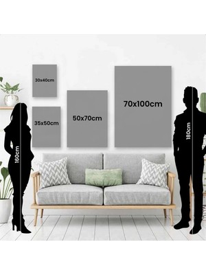 Şehzat Kanvas Tablo Baskılı Dekoratif Yağlıboya Renkli Çiçekler Eyfel Ev Ofis Otel Dekor Hediyelik