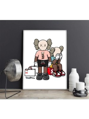 Şehzat Kaws Double Seet- Kanvas Tablo