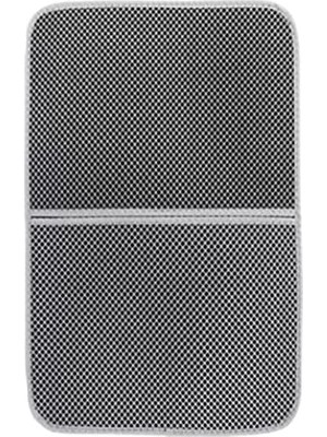 Tineke Büyük Boy Elekli Kedi Tuvalet Önü Paspası Katlanabilir 82 x 60 cm Gri