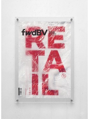 Lamazif Retail Modern Pleksi Cam Duvar Tablosu – Vidali Akrilik Poster, Tipografik & Çağdaş Duvar Dekoru