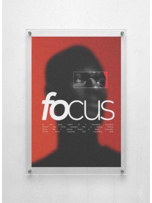 Lamazif Focus Modern Pleksi Cam Duvar Tablosu – Vidali Akrilik Duvar Dekoru, Minimal & Sanatsal Poster