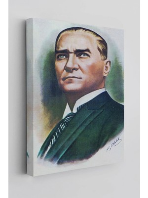 Şehzat Atatürk Kanvas Tablo Dekoratif Atatürk Portre Tablo 68