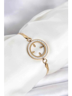 AyrStore Buğz 316L Çelik Italyan Zincir Model Çeyrek Takılabilir Bileklik