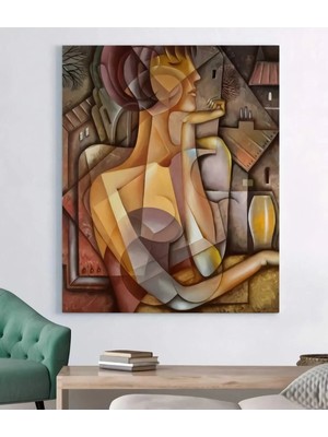 Şehzat Dev Boyut Kadın Dekoratif Kanvas Duvar Tablo
