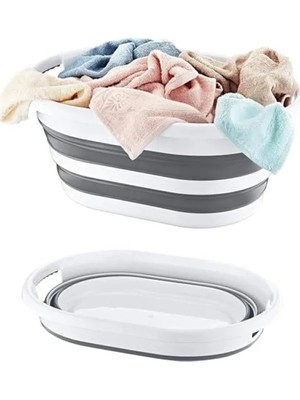 Calperia Katlanabilir Plastik Çamaşır Sepeti - Çok Amaçlı Kullanım Için Uygun