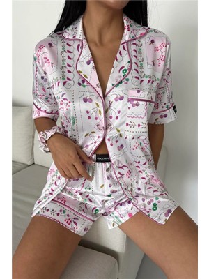 Coccolarsi Colori Del Mondo Saten Kısa Pijama Takımı CDM2251
