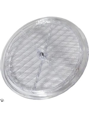 Calperia Şeffaf Doğalgaz Havalandırma Cam Menfezi, 18 cm Çap