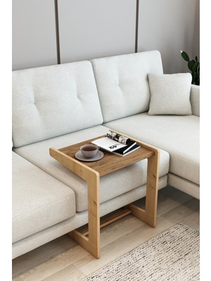 Koltuk Kenarı Servis Sehpası | Laptop, Kahve, Kitap Sehpası C Sehpa