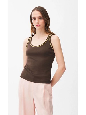 Adl Biye Detaylı Bluz Kahve 10246889000