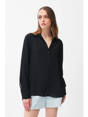 Adl Uzun Kol Gömlek Siyah 13046060001