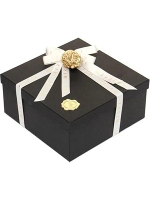 Calperia Şık Siyah Dekoratif Hediye Kutusu