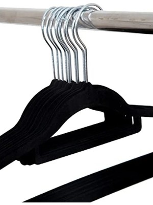 Calperia Yüksek Kalite Kadife Askı – 10 Adet, Ultra Ince Tasarım