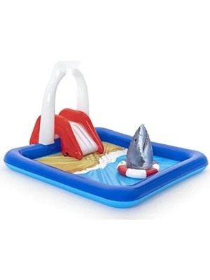 Calperia Taşınabilir Köpekbalığı Şeklinde Kaydıraklı Havuz