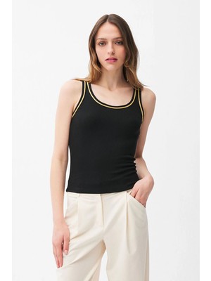 Adl Biye Detaylı Bluz Siyah 10246889000