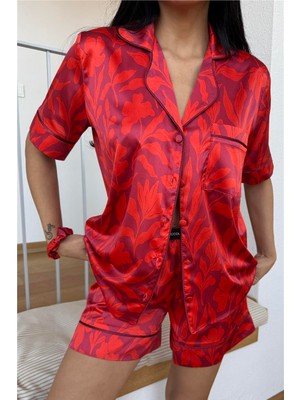 Coccolarsi Colori Del Mondo Saten Kısa Pijama Takımı CDM1620