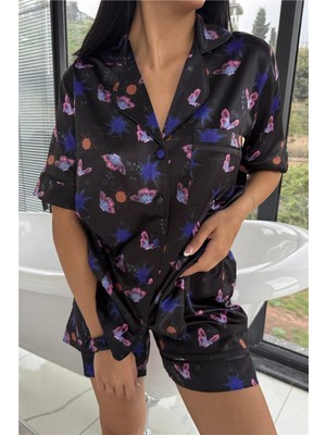 Coccolarsi Colori Del Mondo Saten Kısa Pijama Takımı CDM2257