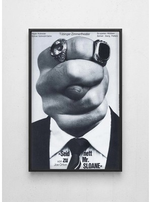 Lamazif Siyah Çerçeveli Sürreal Siyah Beyaz Duvar Tablosu – Modern Vintage Sanat Posteri – Galeri Tarzı Dekor