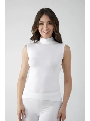 General Vivaldi Kadın Beyaz Sıfır Kol Balıkçı Body 350