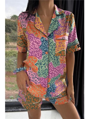 Coccolarsi Stagione Estiva Saten Kısa Pijama Takımı CSE3014