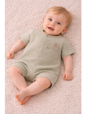Necix's Erkek Bebek Yazlık Müslin Tulum 0- 6 Ay 5513 5514