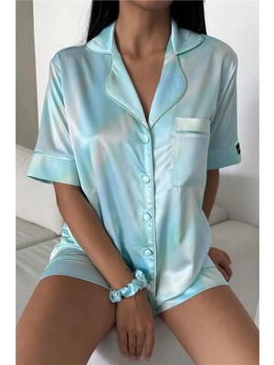 Coccolarsi Colori Del Mondo Saten Kısa Pijama Takımı CDM2373