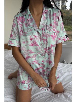 Coccolarsi Colori Del Mondo Saten Kısa Pijama Takımı CDM2378