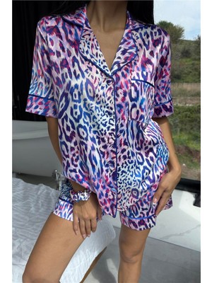 Coccolarsi Colori Del Mondo Saten Kısa Pijama Takımı CDM2371