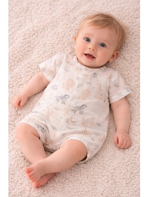Necix's Erkek Bebek Yazlık Müslin Tulum 0- 6 Ay 5513 5514