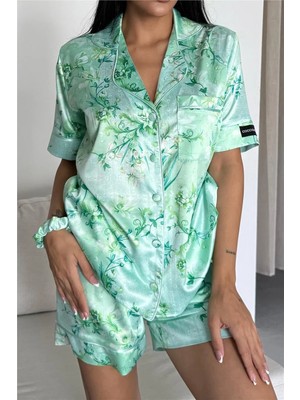 Coccolarsi Colori Del Mondo Saten Kısa Pijama Takımı CDM2375