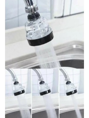 Calperia Şeffaf Plastik Musluk Havalandırıcı - Kademeli Oynar Başlık