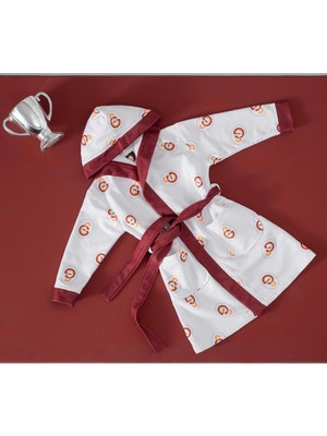 Taç Yeni Sezon Lisanslı Galatasaray Kapşonlu Bebek Bornoz ( 4-6 Yaş )