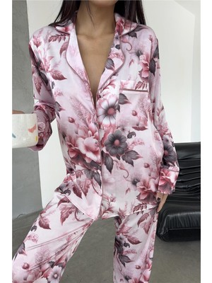 Coccolarsi Eleganza Sogno Saten Uzun Pijama Takımı CCR38