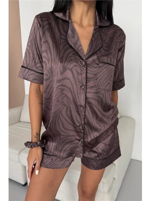Coccolarsi Stagione Estiva Saten Kısa Pijama Takımı CSE3015