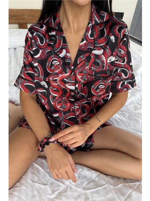 Coccolarsi Colori Del Mondo Saten Kısa Pijama Takımı CDM2262