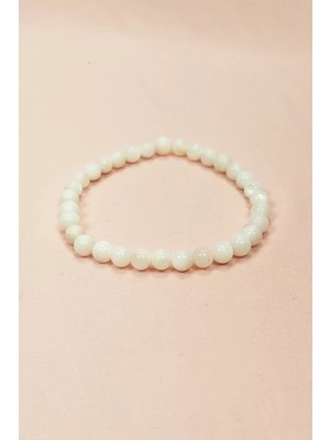 General Sedef Doğal Taş Bileklik Kutulu