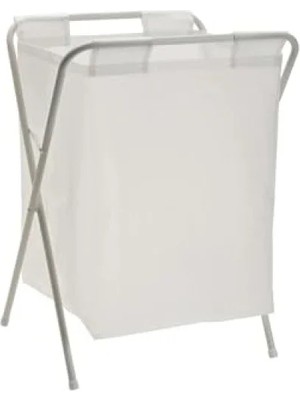 Calperia 50 Litre Beyaz Katlanır Çamaşır Sepeti - Pratik ve Kullanışlı