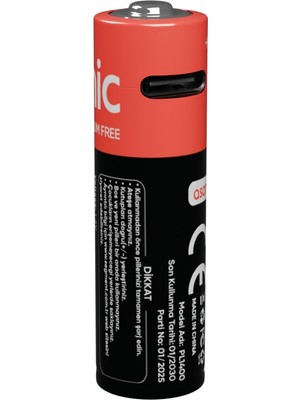 General Asonıc PL1400 Aa Şarjlı Pil 1.5VOLT 1400MAH/2600MWH Type-C ile Kolay Şarj  2 Li Paket (Usb To Type-C Kablo HEDIYE)(1923)