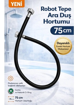 DESIPHON 75 cm Robot Tepe Ara Bağlantı Duş Hortumu – Pirinç, Dayanıklı, Sızdırmaz Ara Bağlantı Hortumu