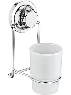 General Vakumlu Diş Fırçalık Krom ROYALEKS-VK-711